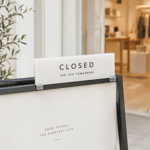 CLOSED プレートサイン