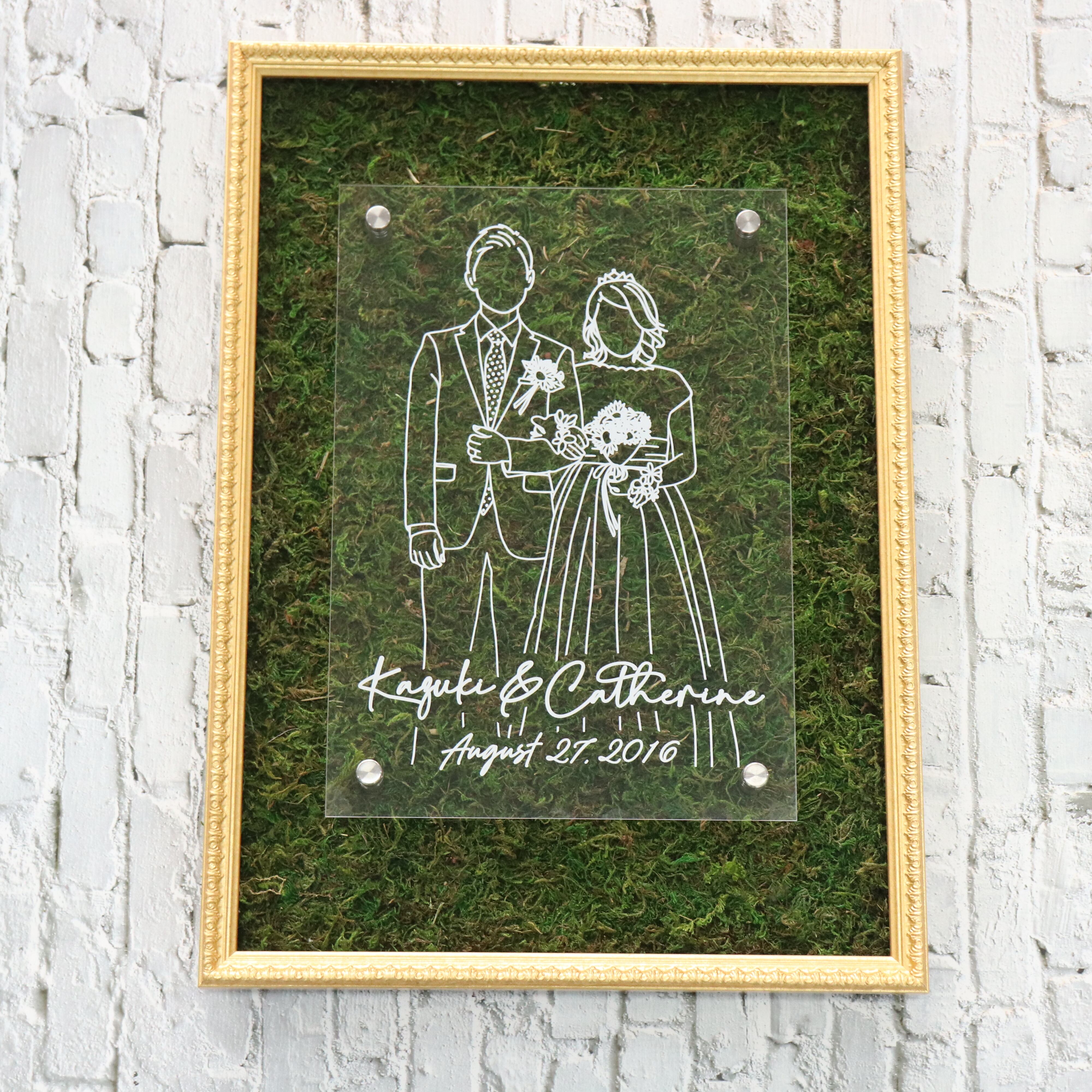 ウェルカムボード　ラインアート