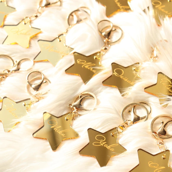 【席札】星形キーホルダー