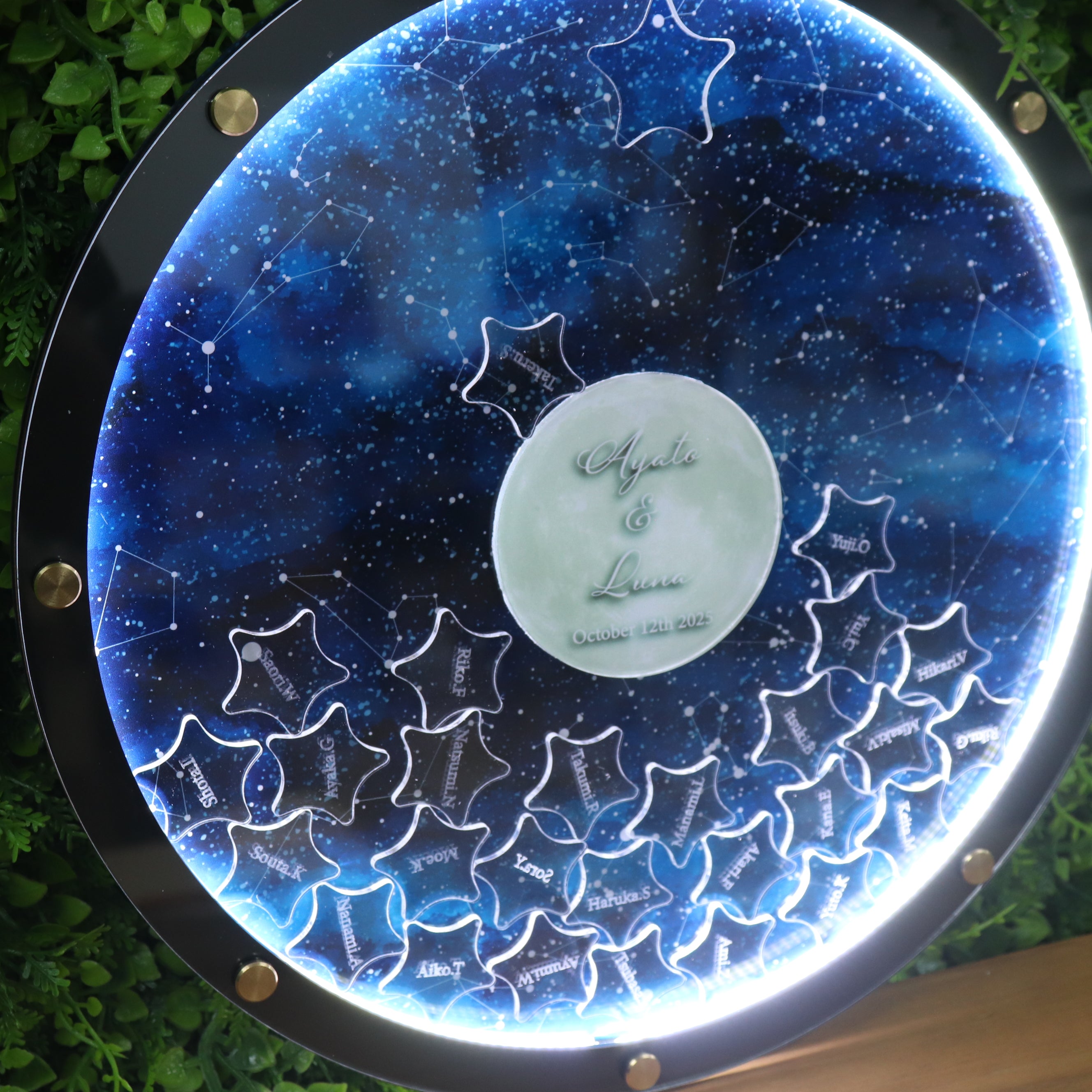 【ゲスト参加型ドロップ結婚証明書】スターマップ　思い出の夜空を再現します