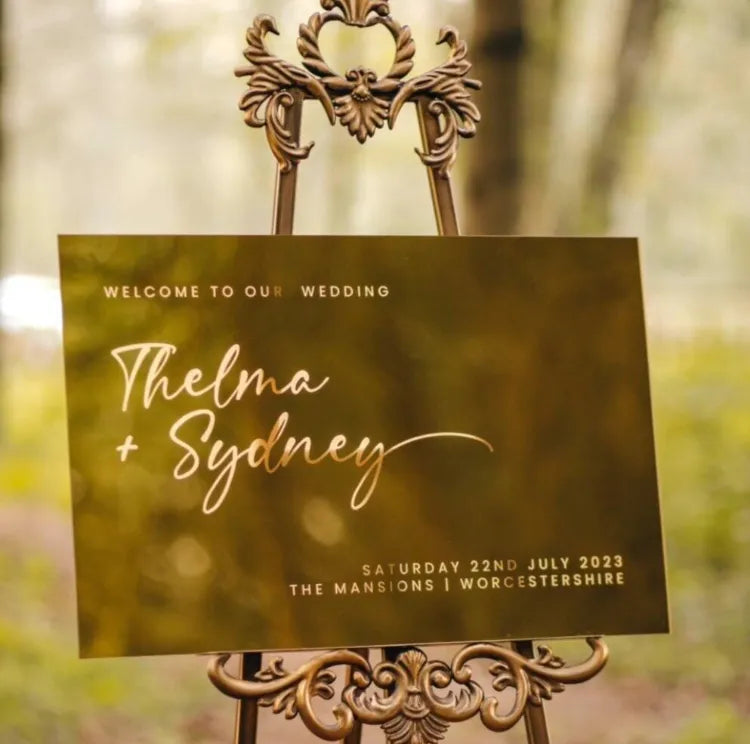 【ミラーゴールド】　ウェルカムボード