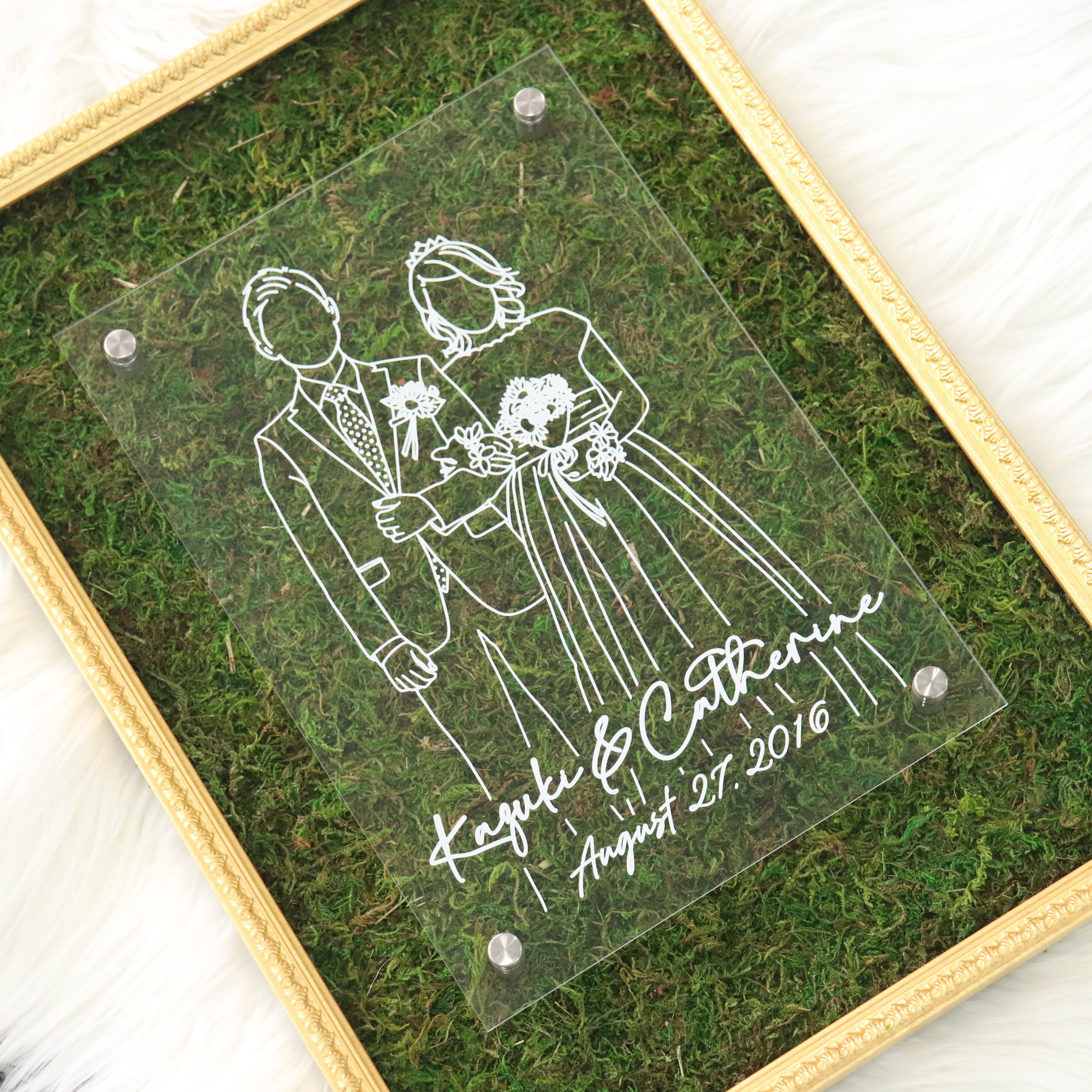 ウェルカムボード　ラインアート