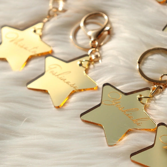 【席札】星形キーホルダー