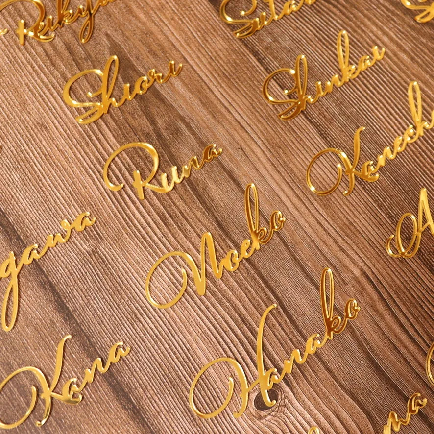 アクリル席札 筆記体ver