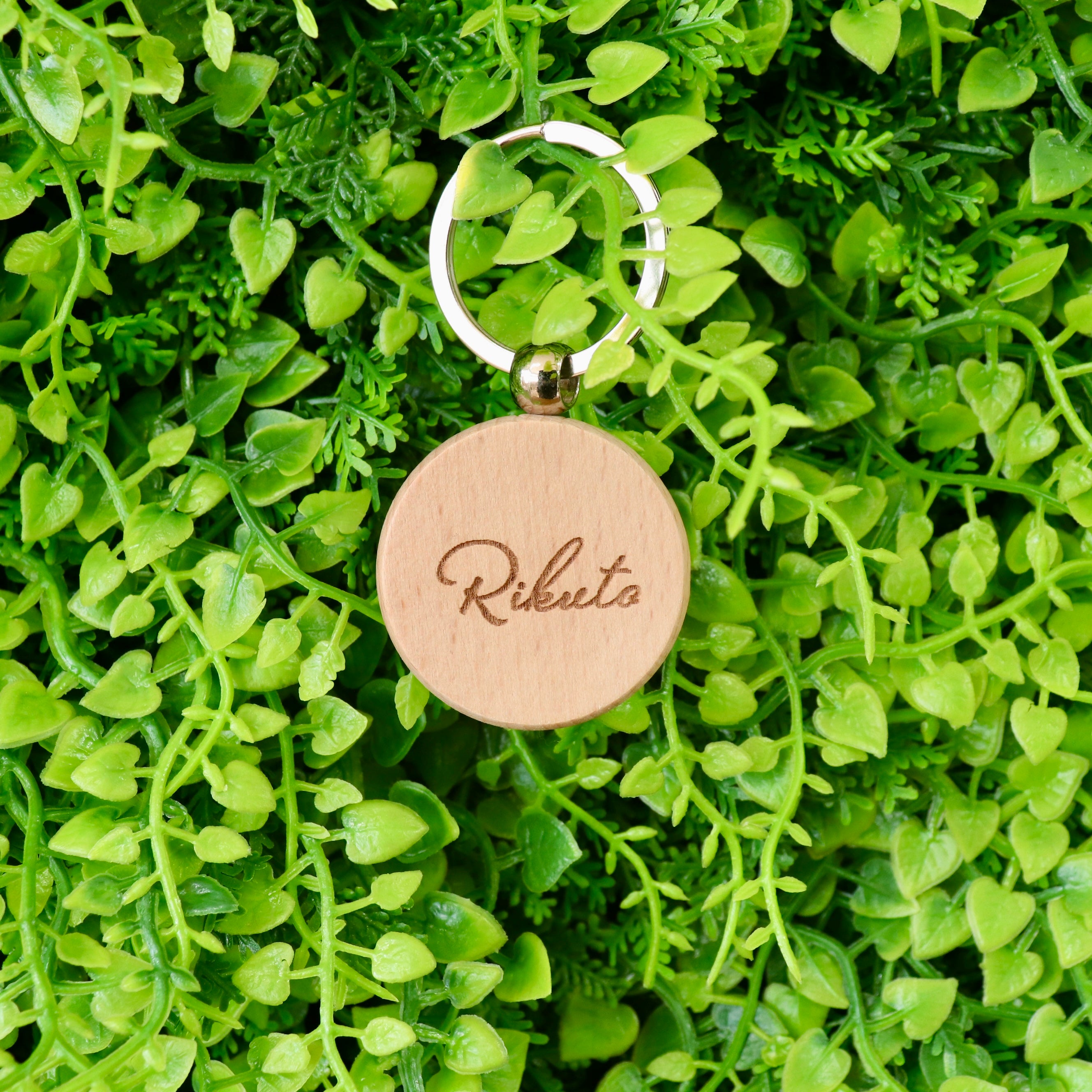 【席札】木製キーホルダー