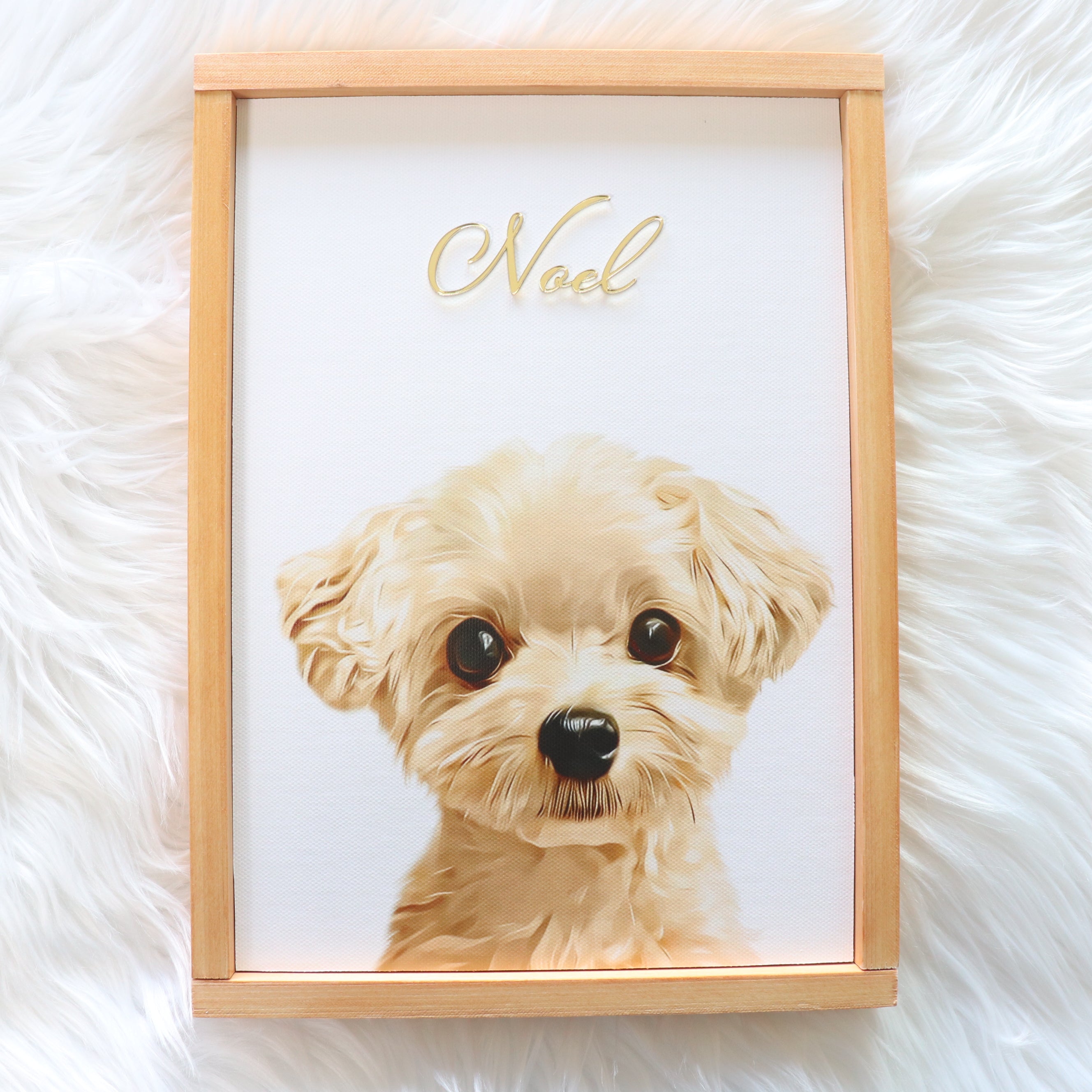 わんにゃん木製フォトサイン