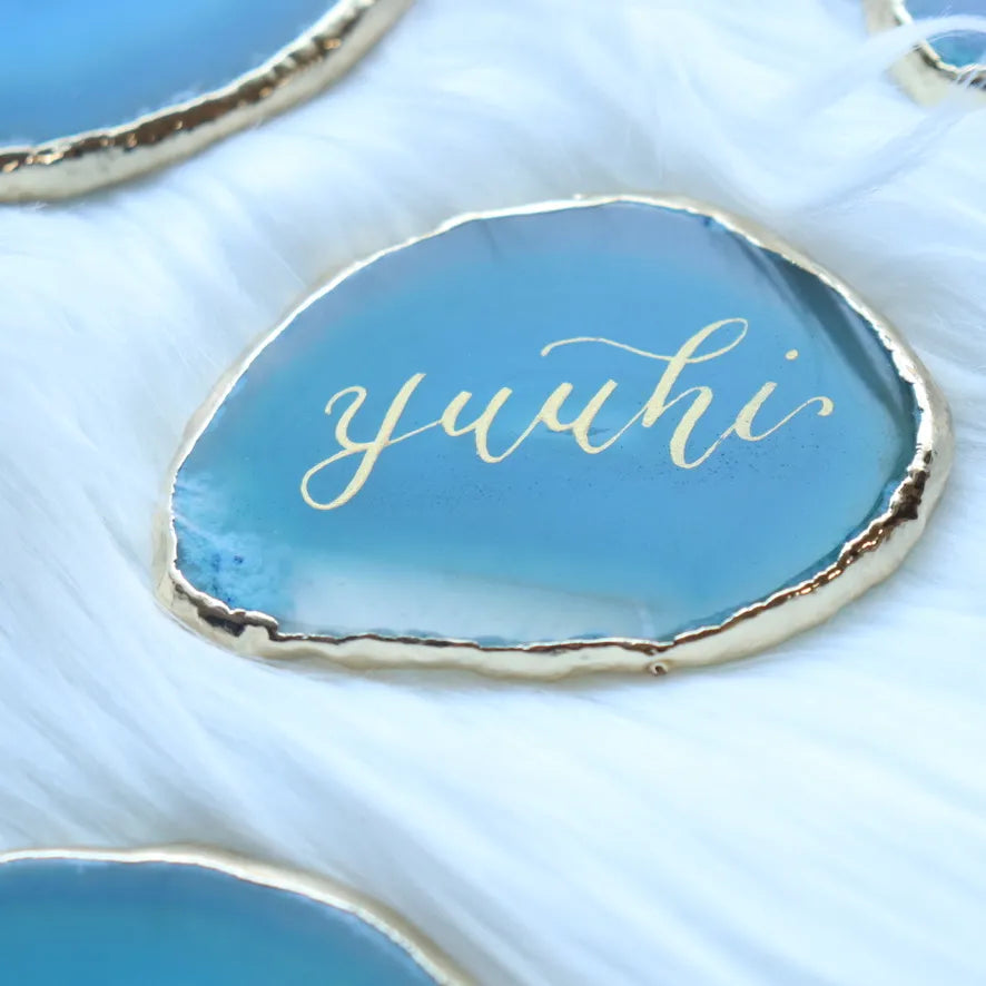 【期間限定価格】アゲート コースター　リングピロー　席札　ウェディング　プレゼント