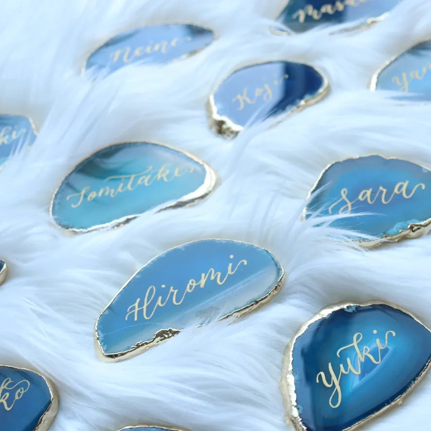 【期間限定価格】アゲート コースター　リングピロー　席札　ウェディング　プレゼント