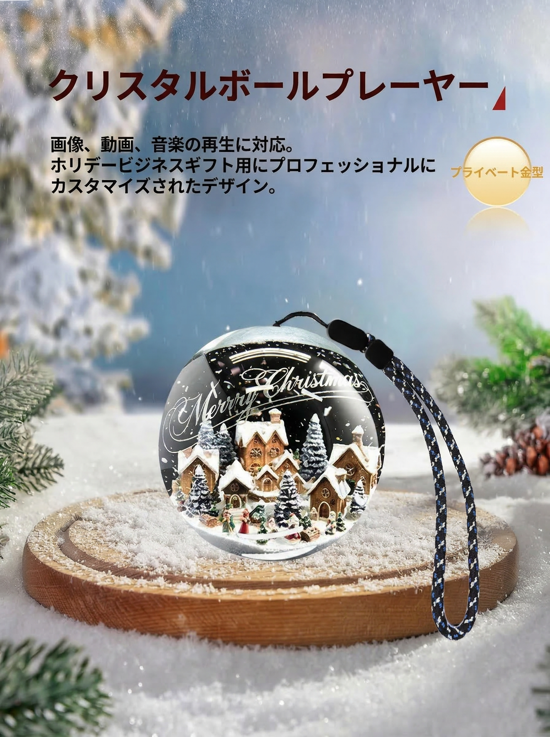 3D クリスタルボール スタンドセット 魔法のディスプレイ 水晶玉 インテリア オブジェ デスク周り ガジェット モノトーン