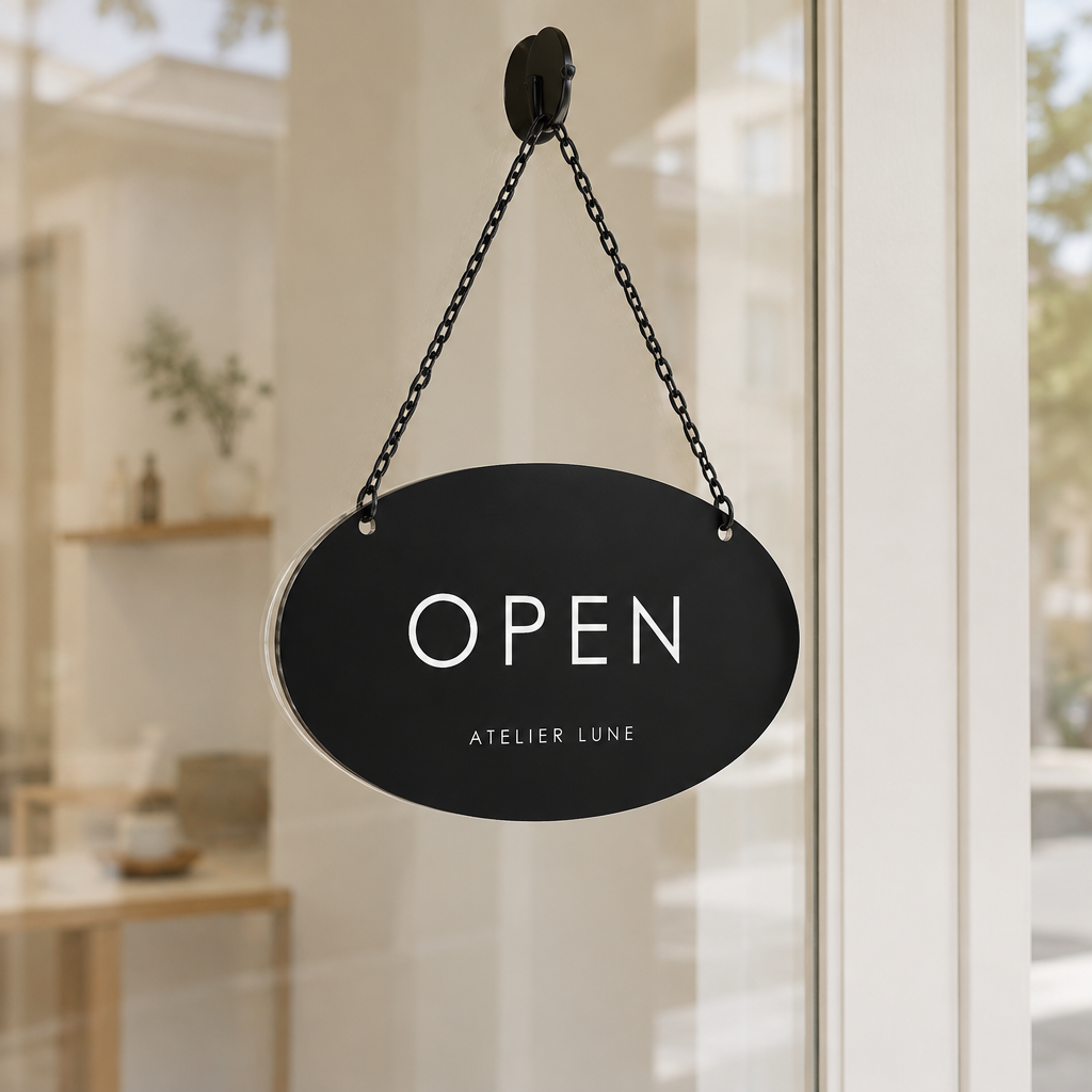OPEN CLOSED ハンギングサイン